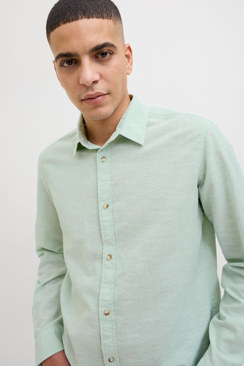 Jack & Jones Summer Shirt LS Iceberg Green