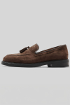 Selected Blake Suede Tassel Loafer Chocolate Brown