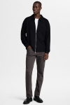 Selected Emanuel Soft Sweat Full Zip Black