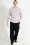 ONLY & SONS Morgan Regular Structure Crew Knit Silver Lining