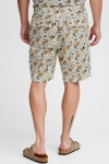 Solid Alann Flower Shorts Oatmeal