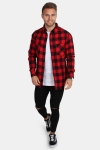 URBAN CLASSICS Checked Flanell Shirt Red/Black