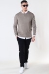 JEFF GREYSON CREW KNIT Dark Beige