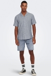 ONLY & SONS Caiden SS Resort Linen Shirt Dress Blues