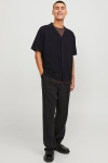 Jack & Jones Valencia Structure Knit SS Polo Black