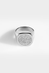 Northern Legacy Oversize Vegvisir Pierścień Silver