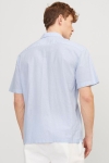 Jack & Jones Summer Resort Linen Shirt SS Cashmere Blue Stripe