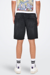 ONLY & SONS Edge Straight Fit Denim Shorts Black Denim