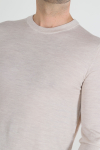 Selected Tray Merino Knit Crew Neck Oatmeal