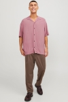 Jack & Jones Jeff Solid Resort Shirt SS Mesa Rose