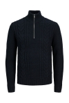 Jack & Jones Craig Knit Half Zip Black