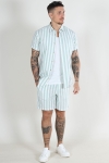 Jack & Jones Joshua Oxford Strip Shirt SS Granite Green