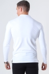 Muscle Fit Polo LS White