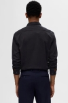 Selected Slim Jersey Shirt LS Black