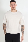 Jack & Jones Bastian Knit Polo Crew Neck Almond Milk