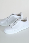 Selected DAVID CHUNKY LEATHER SNEAKER White