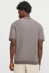 Jack & Jones Bani Knit Split Neck Falcon