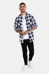 URBAN CLASSICS Checked Flanell Shirt Black/White