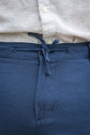 Selected Brody Linen Pants Dark Sapphire