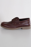 Jack & Jones Dartmoor PU Boat Shoe Brandy Brown