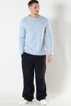 Jack & Jones Linen Knit Crew Neck Faded Denim