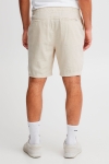 Solid Aurelius Elasticated Linen Shorts Oatmeal