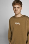 Jack & Jones JORELLIOT SWEAT CREW NECK KA Martini Olive