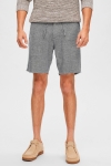 Selected Regular Brody Linen Shorts Sky Captain