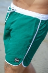 Urban Classics Retro Swim shorts White/Green