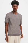 Jack & Jones Bani Knit Split Neck Falcon