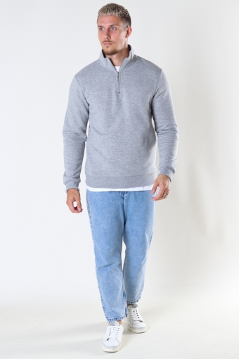 ONSCERES LIFE HALF ZIP SWEAT Light Grey Melange