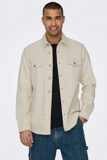 Bane Denim Shirt Ecru