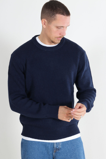 Cody Knit LS Relaxed Crew Neck Sky Captain