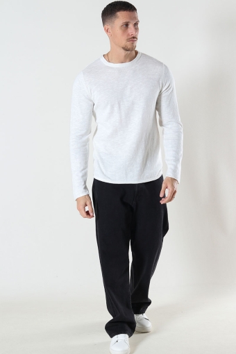 Linen Knit Crew Neck Cloud Dancer