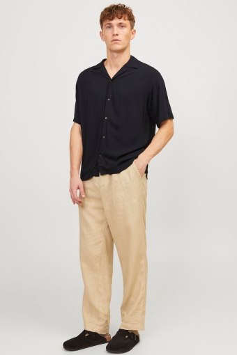 Jeff Solid Resort Shirt SS Black