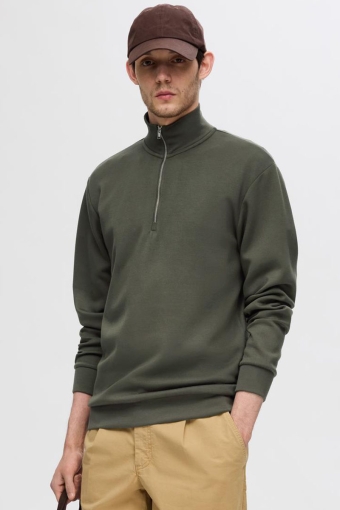 Emanuel Soft Half Zip Sweat Forest Night