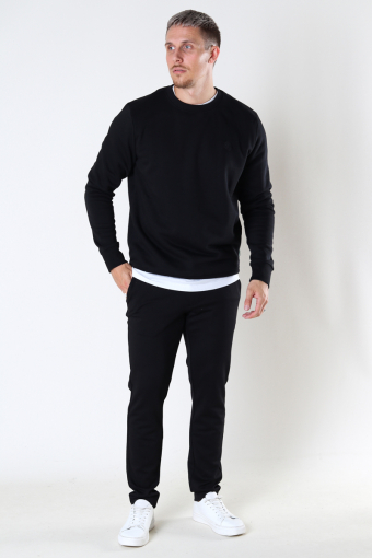 Lars Organic/Recycled sweat crew Black