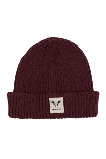 Fat Beanie Dark Plum