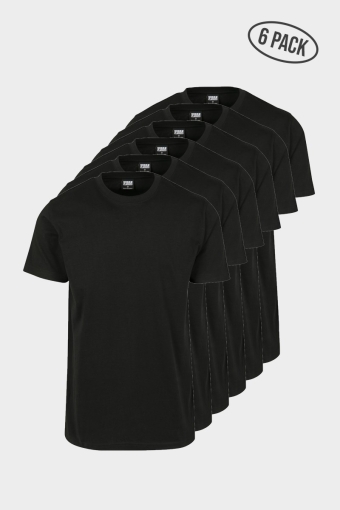 Basic Tee 6-Pack Black