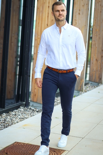 Marco Bowie Chinos Navy Blazer