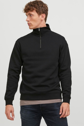 Bradley Sweat Half Zip Black