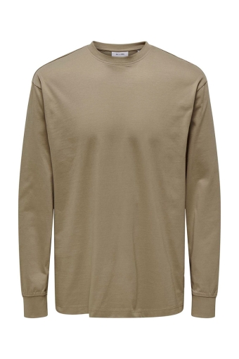 Fred Oversize LS Tee Desert Taupe