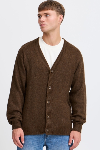 Hamad Cardigan Slate Black Melange