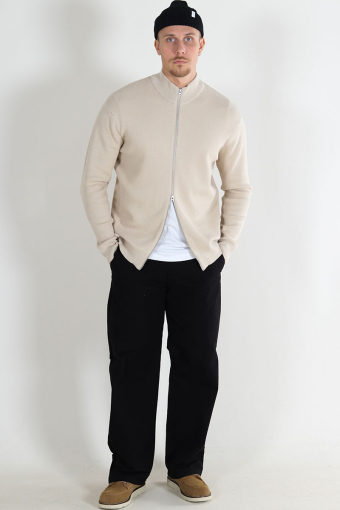 Phil Structure Cardigan Zip Knit Silver Lining