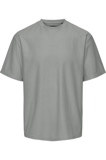 Fred Relaxed Plizze Tee Limestone