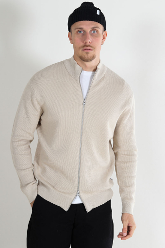 Phil Structure Cardigan Zip Knit Silver Lining