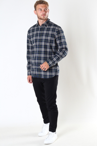 SLHSLIMTRENT SHIRT LS CHECK W Dark Navy Checks