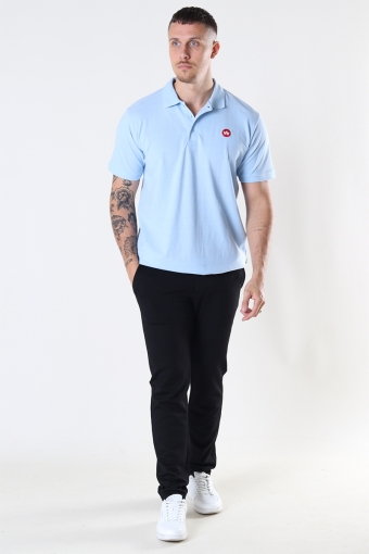 Albert Organic/Recycled polo Light blue