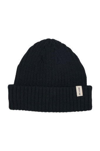 Ryan Rib Fisherman Beanie Black