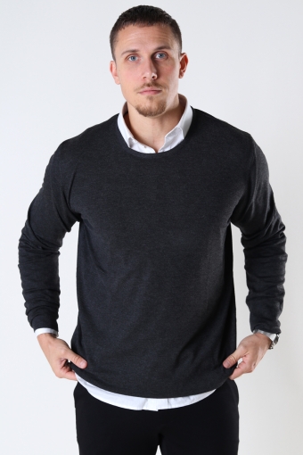 GREYSON CREW KNIT Charcoal